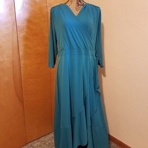 NWT 18/20 Lane Bryant Faux-wrap maxi dress